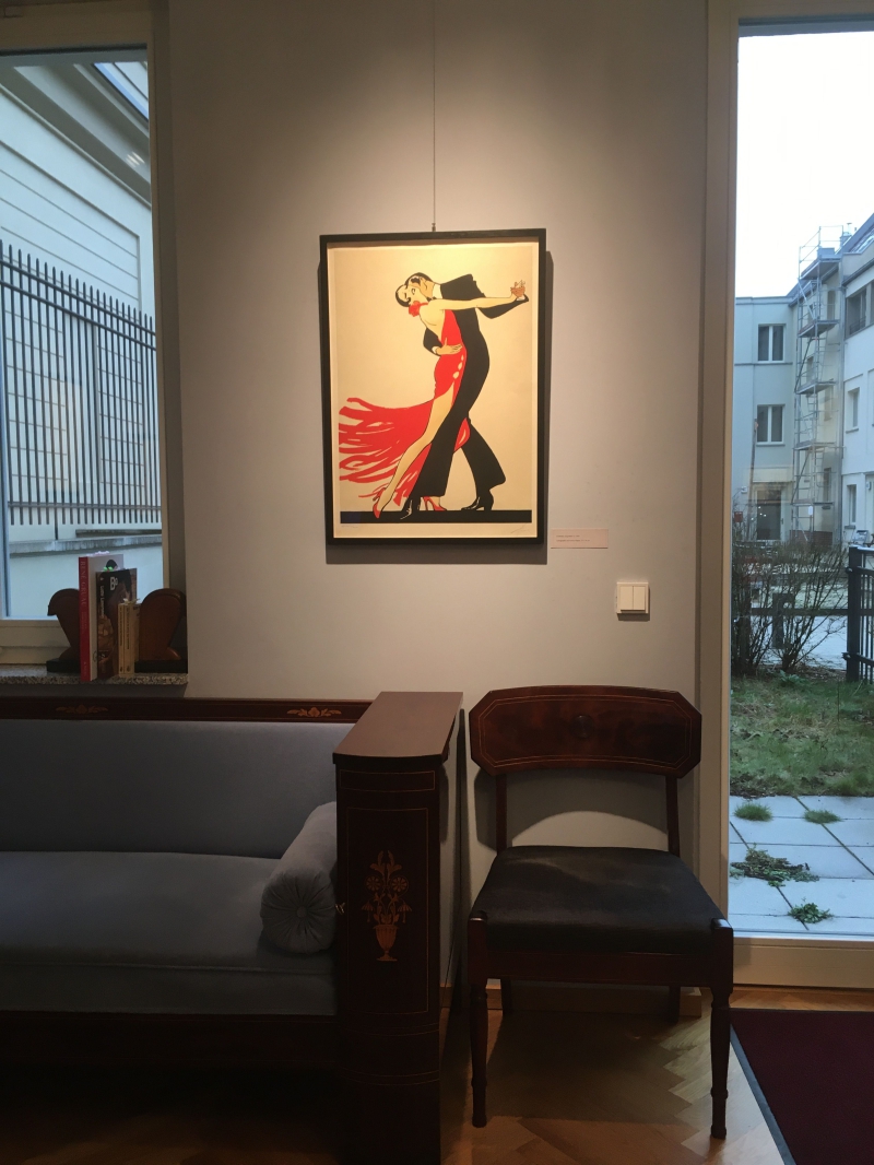 "Tango" an der Galeriewand in Potsdam 
