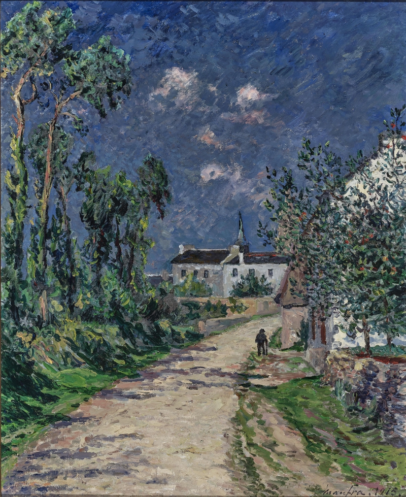 Bretonische Dorfstraße vor dem Gewitter, 1915 Maufra, Maxime