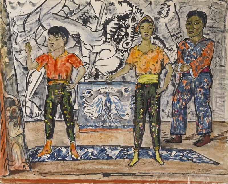 Chinesische Artisten, 1928 Heckel, Erich