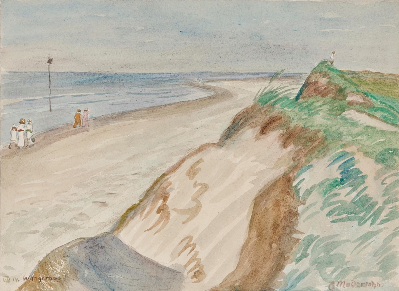 Die Wangerooge-Reise, 1914 (4 Aquarelle) Modersohn, Otto