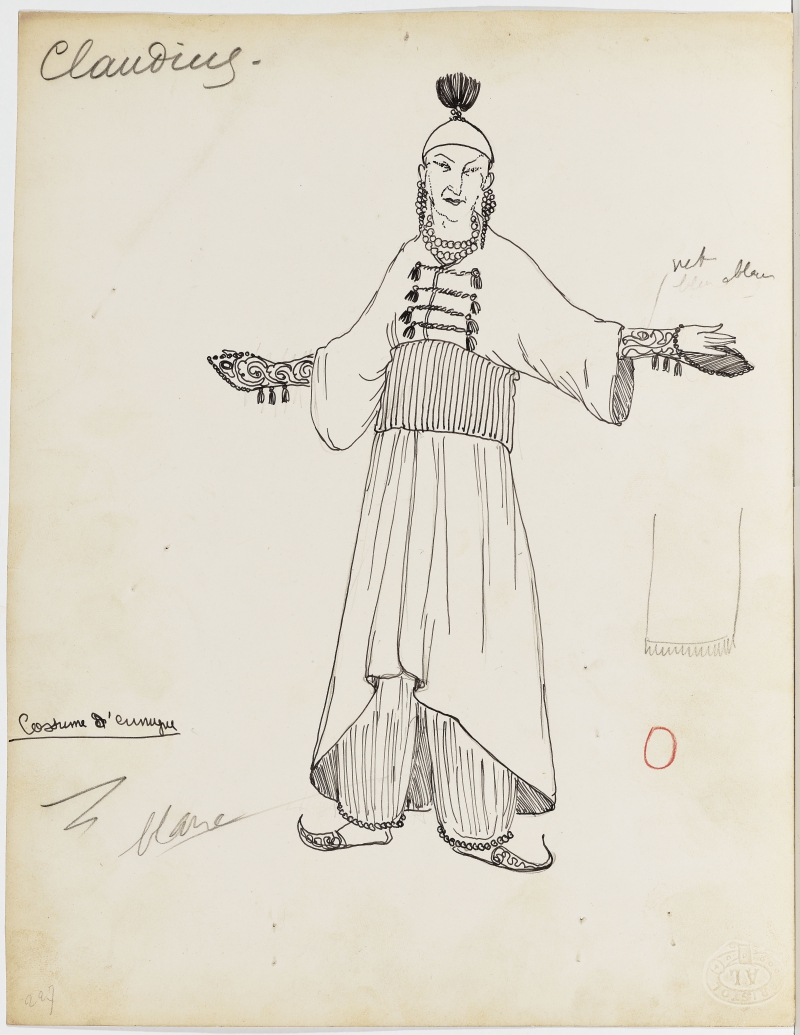 Drei Kostümentwürfe für Jacques Richepins "Le Minaret", 1913 Zamora, José de