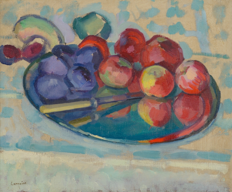 Feigen und Äpfel auf einem Silberteller, um 1905-6 Camoin, Charles