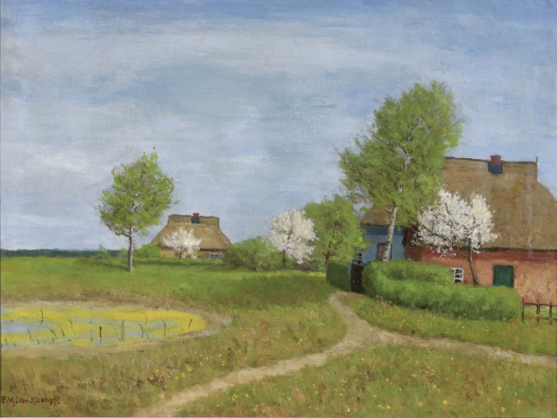 Frühling in Althagen bei Ahrenshoop Müller-Kaempff, Paul