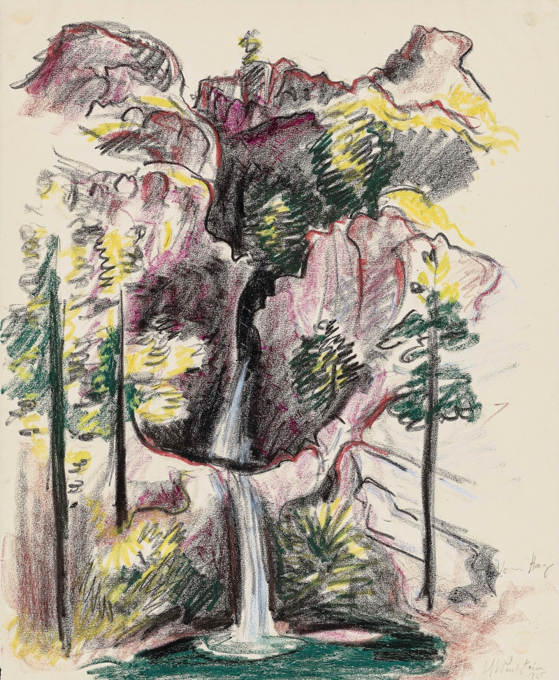Quell in Positano (Vom Hang), 1925 Pechstein, Hermann Max