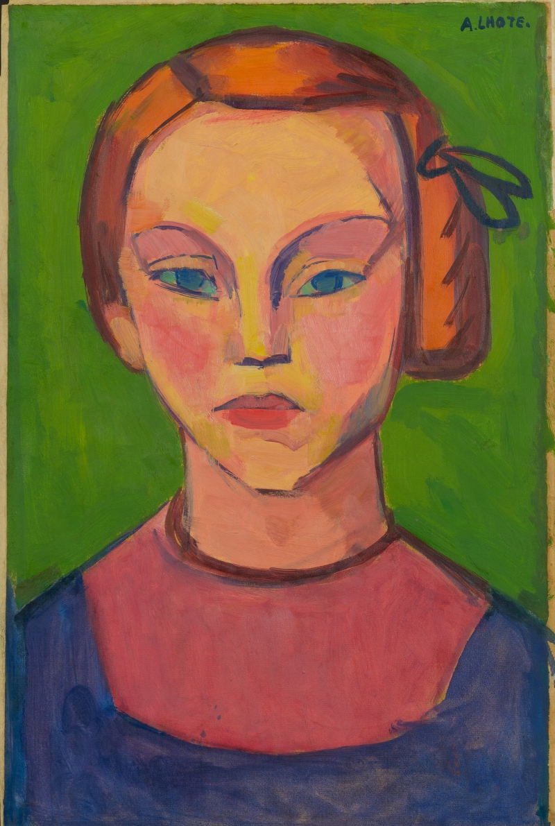 Rothaariges Mädchen mit blaugrünen Augen, 1909-10 Lhote, André