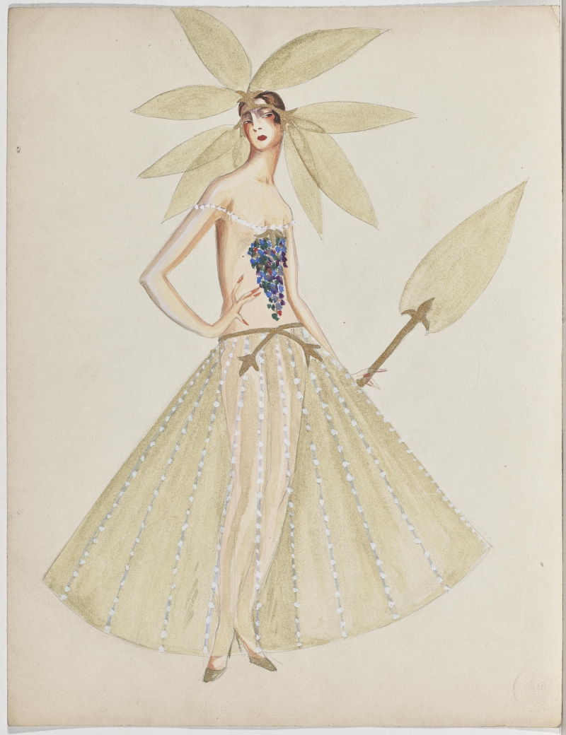 Transparentes Blütenkleid, Ende der 1920er Jahre Buhler, Muguette