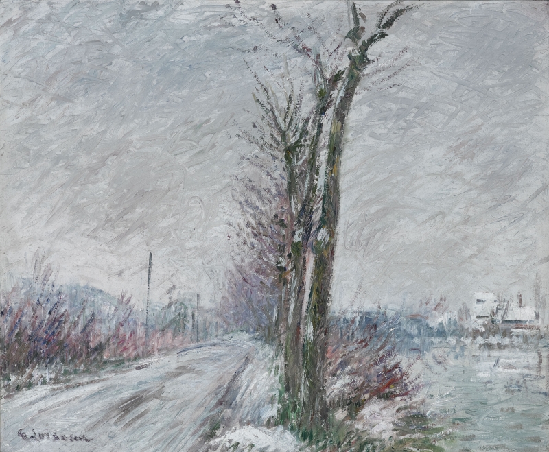 Ufer der Oise im Winter, 1920 Loiseau, Gustave