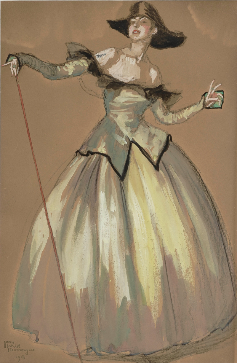 Venezianischer Karneval (Elegante Dame), 1918 Domergue, Jean Gabriel