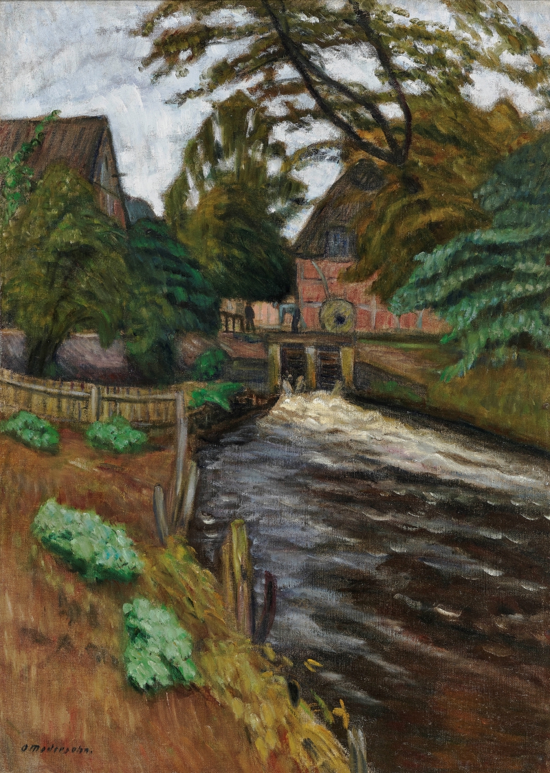 Wassermühle in Fischerhude, 1911 Modersohn, Otto