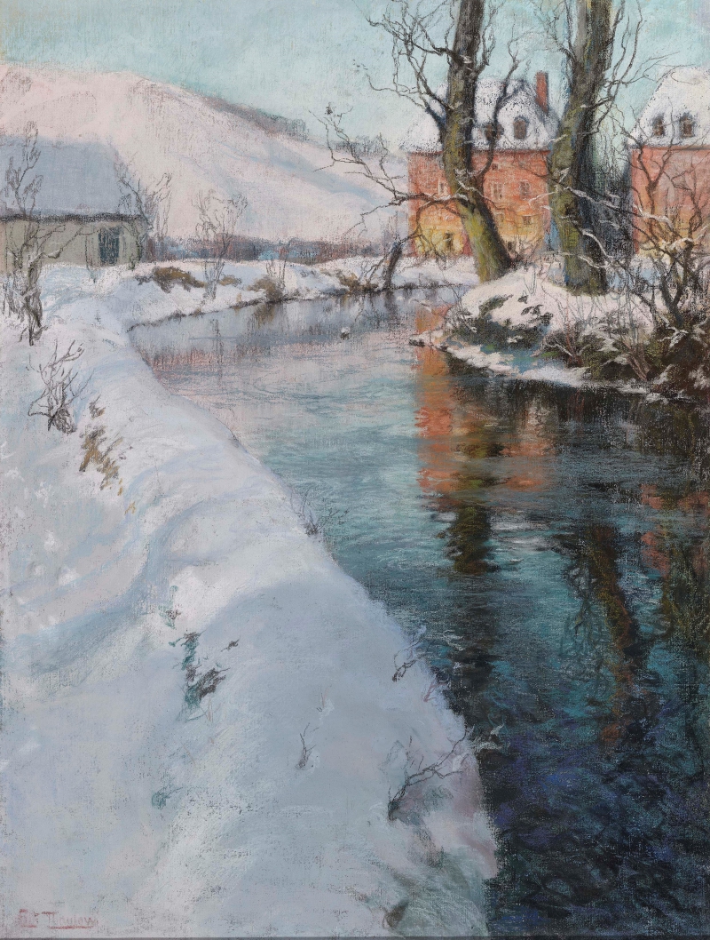 Winterliche Flusslandschaft, 1895 Thaulow, Frits